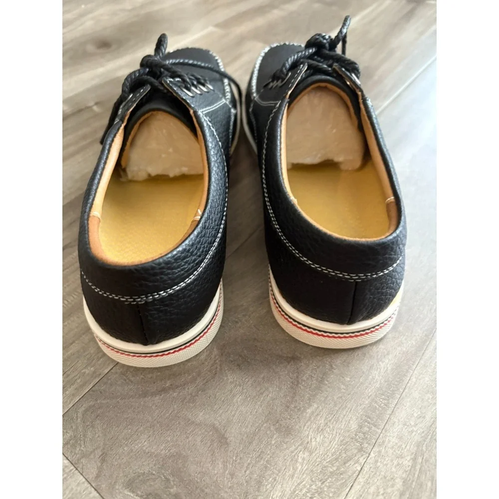 Mens Black Effortlessly Stylish Casual‎ Moccasin Loafer Shoes Size 9